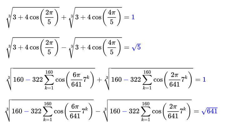 拉马努金余弦立方根公式的简化与推广 3 两余弦立方根之差为自然数平方根 知乎