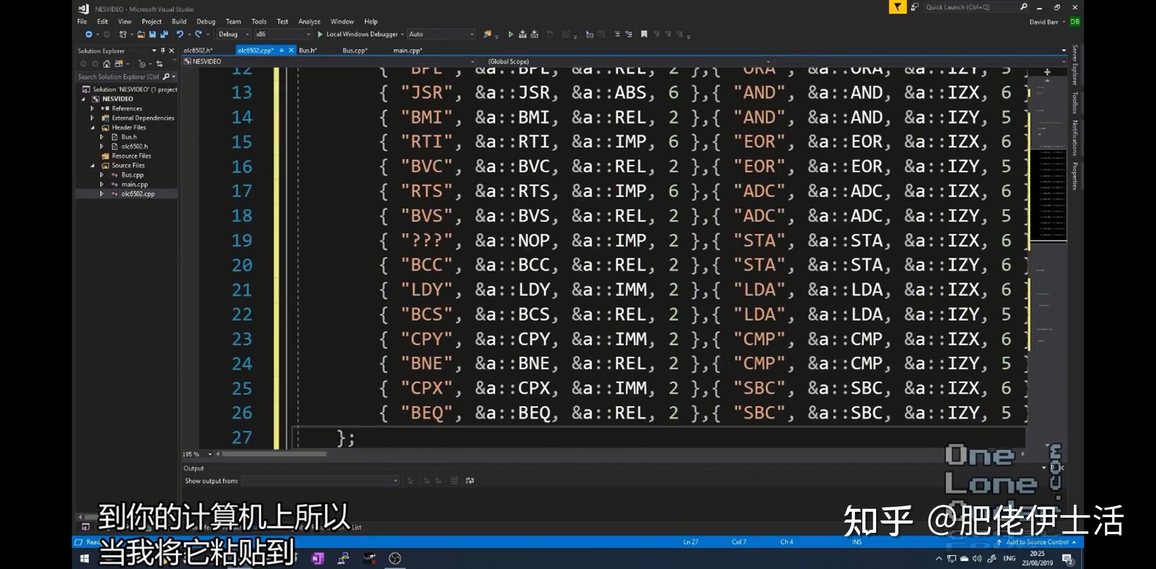 《从零开始编写NES模拟器教程》第2课、用代码实现6502CPU的功能 - 知乎