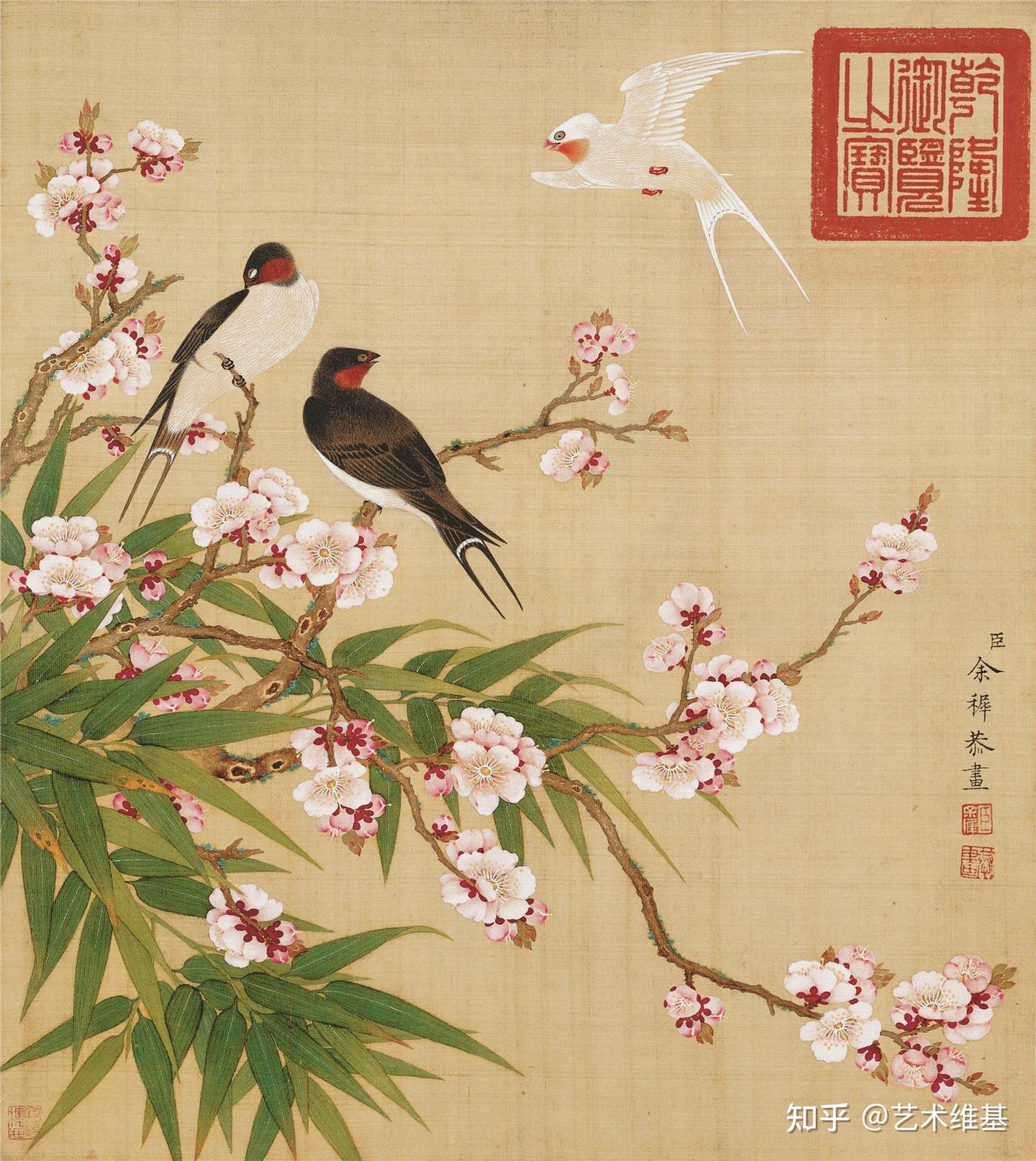 花鸟丹青，自然雅意 清代画家余樨《花鸟图册十二页》欣赏 - 知乎
