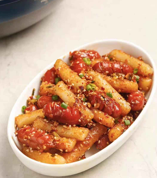 爆好吃的网红美食60香肠年糕想吃自己做