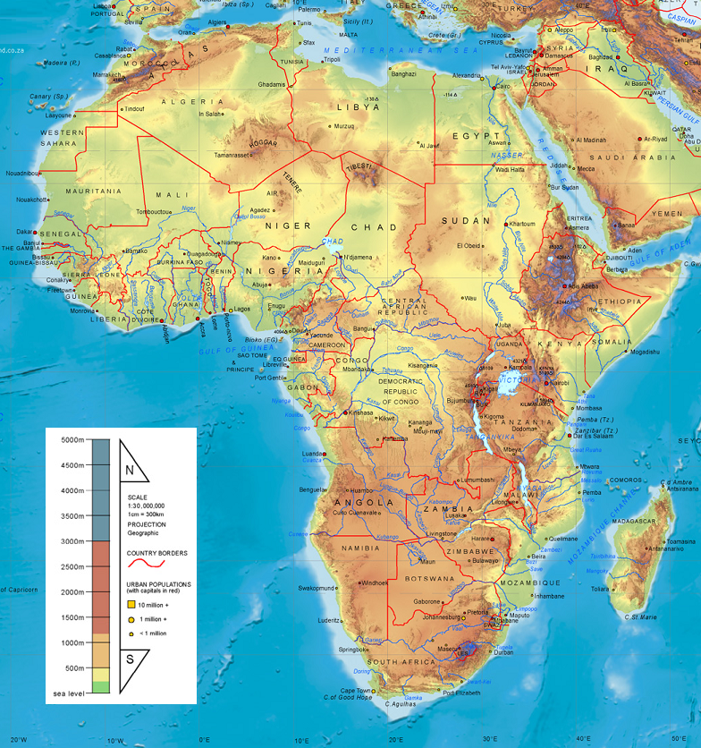 东非五国地图图片