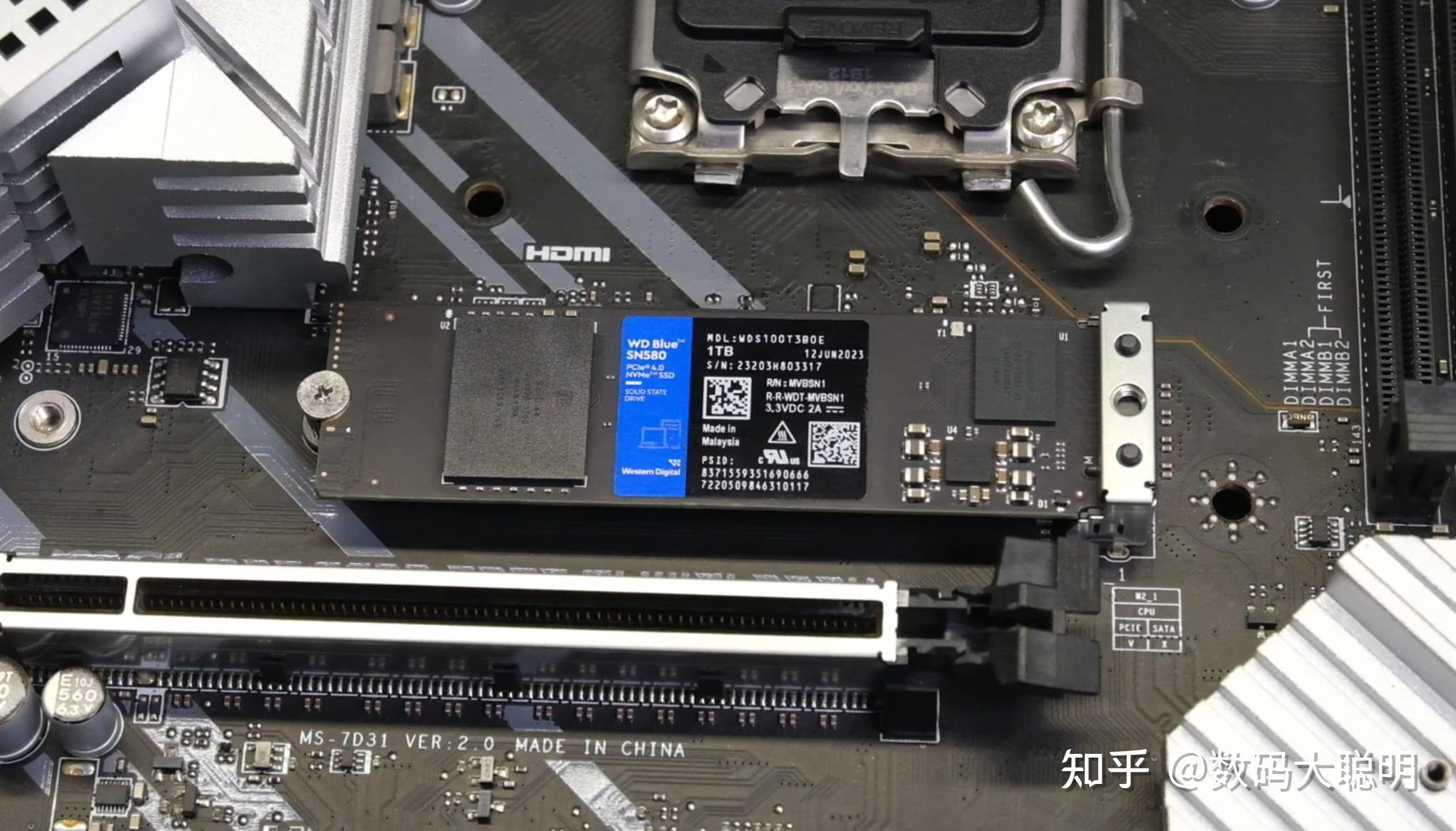 大聪明丨西数SN580 1TB固态性能测试，SN570升级是否成功？ - 知乎