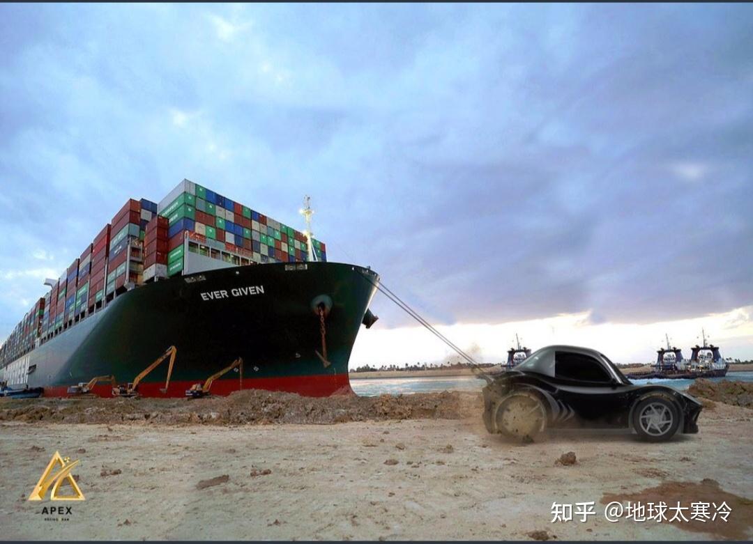 苏伊士运河被长荣的货轮堵住了,每小时损失4亿美元.