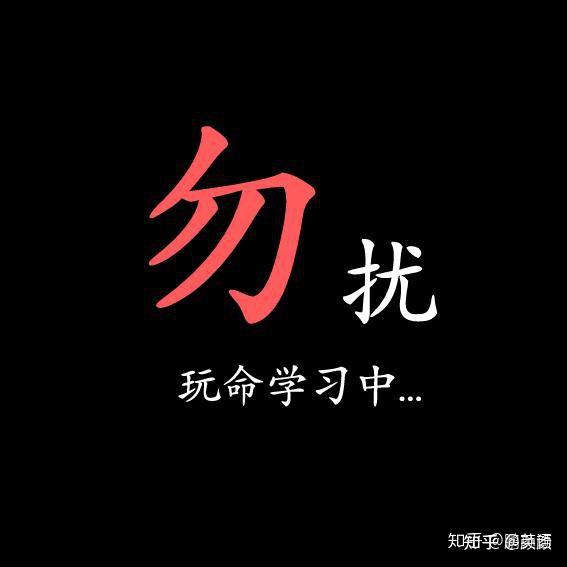 有没有适合考试周专心复习别人请勿打扰的头像呀