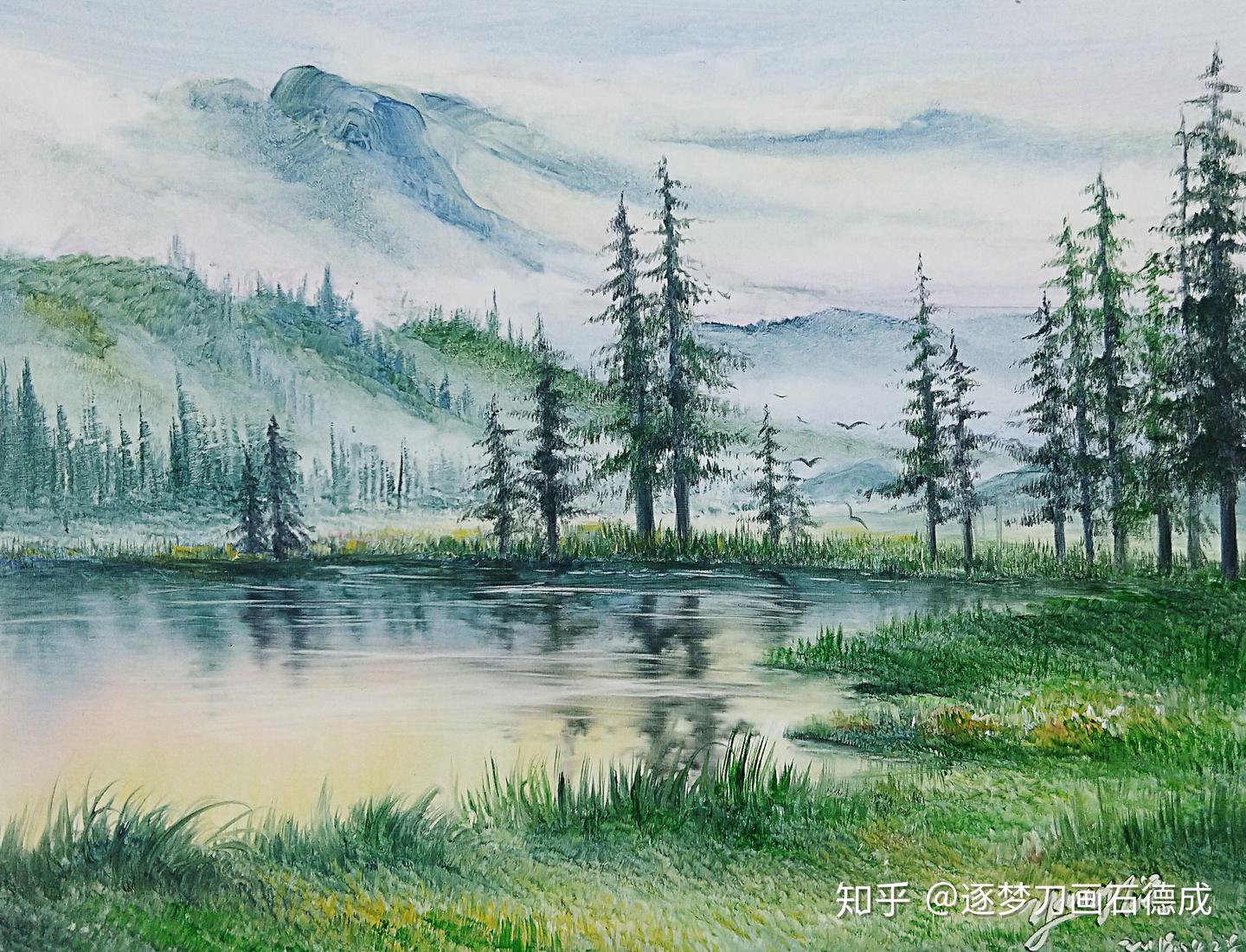 高清100幅系列—10幅夏景风景画,总有你喜欢的场景 - 知乎