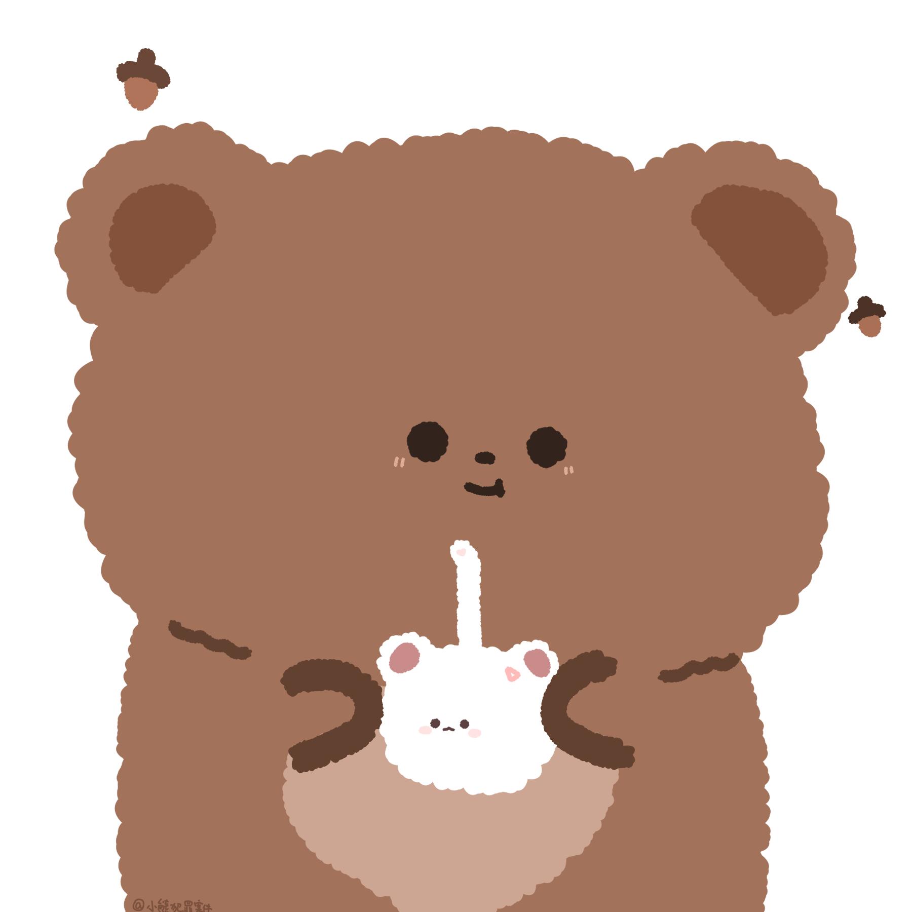 有什么简单可爱的小熊头像