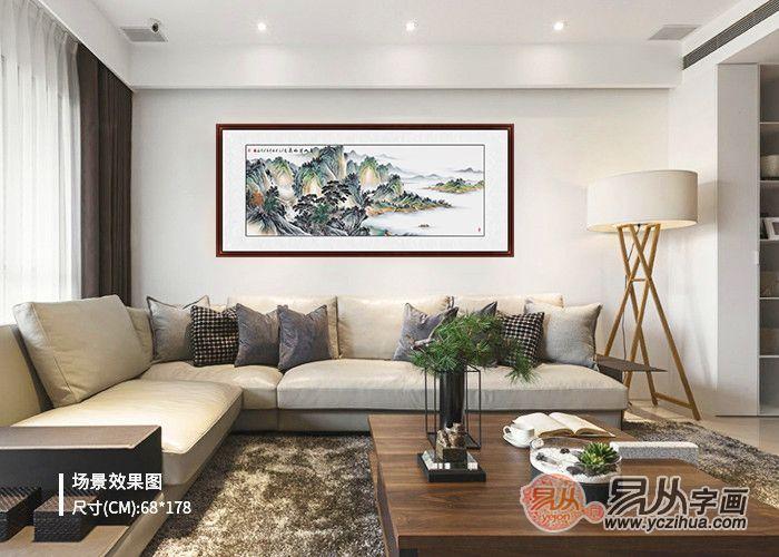 客厅挂画 墙壁应该这样装饰 挂幅山水画营造文雅之风 - 知乎