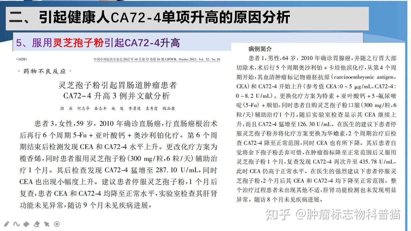 CA724单项偏高的原因原来是? - 知乎