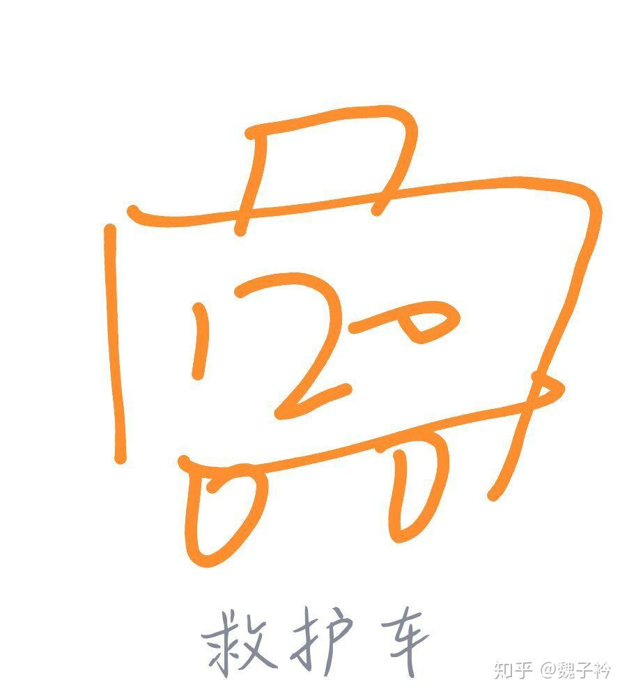 qq画图红包的救护车以及消防车怎么画啊