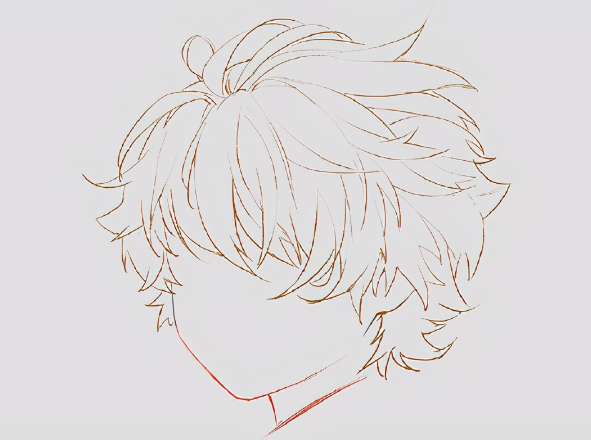 零基础如何在短期内画好头发简易漫画男生短发画法教程