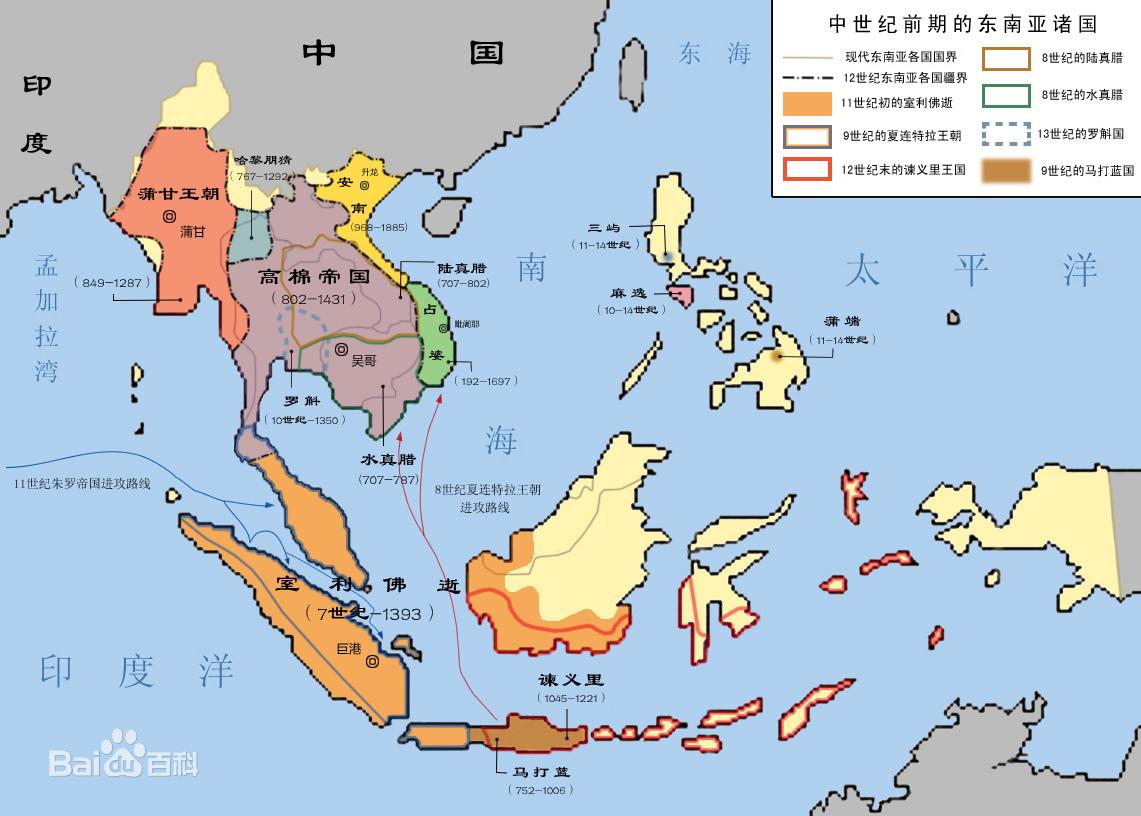 帝国时代2东南亚高棉战役中苏耶拔摩联合朱罗国共同进攻敌人在历史上