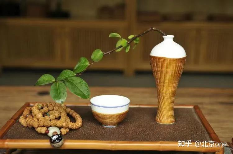 中國美術 古玩 竹丝扣瓷 竹編茶入 茶叶罐2点 茶道具 中國美術 古玩 竹丝扣瓷 竹編茶入 茶叶罐2点 茶道具