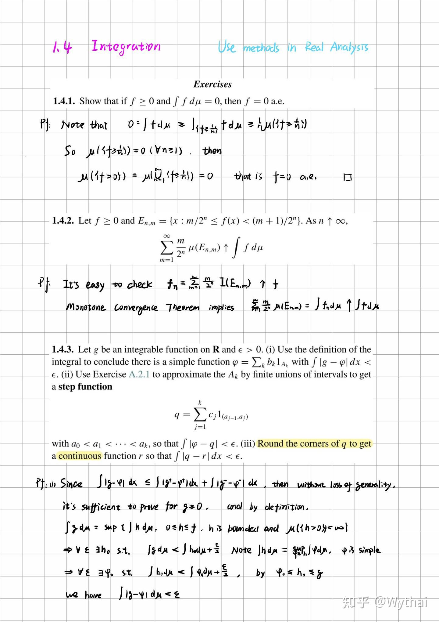Random Pte Exercises of PTE: I. Measure Theory 1.3-1.4 Random Variables ...