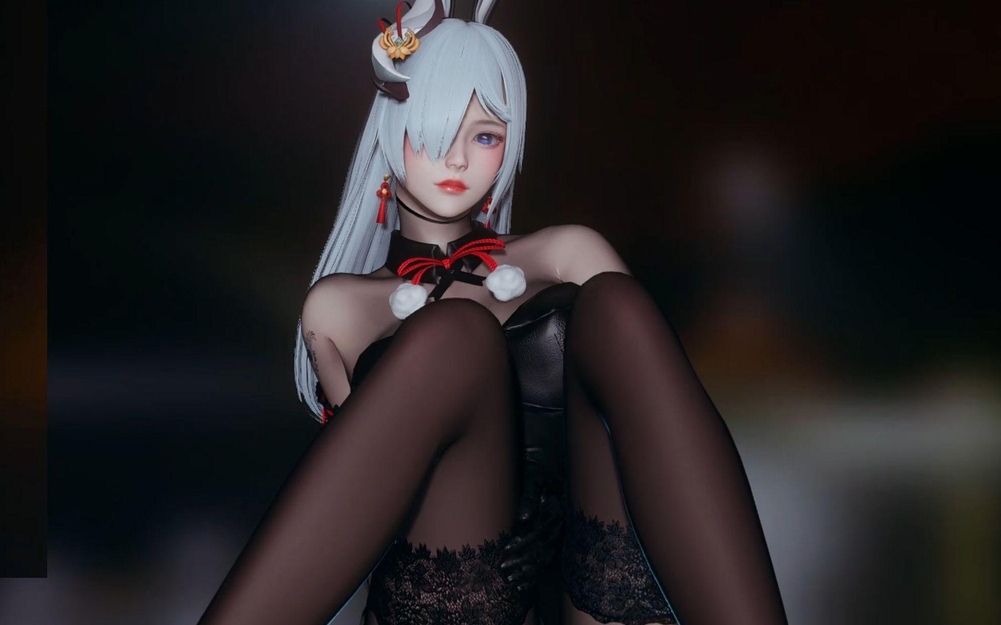 hs2原神兔女郎-申鹤人物卡