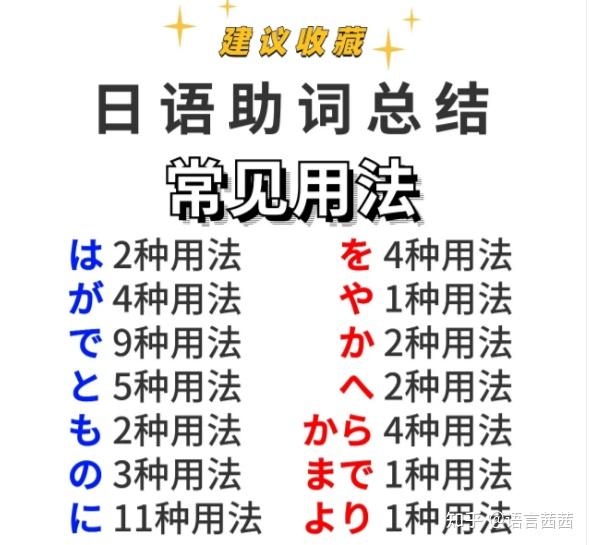 14个常见日语助词用法总结|欢迎补充 - 知乎