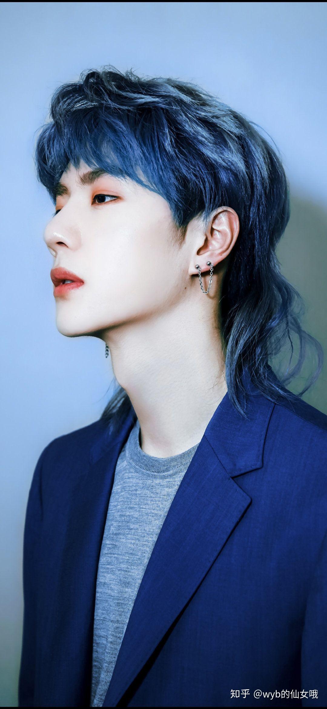 大家有没有王一博在创造101内个蓝紫色发型的照片? - 知乎