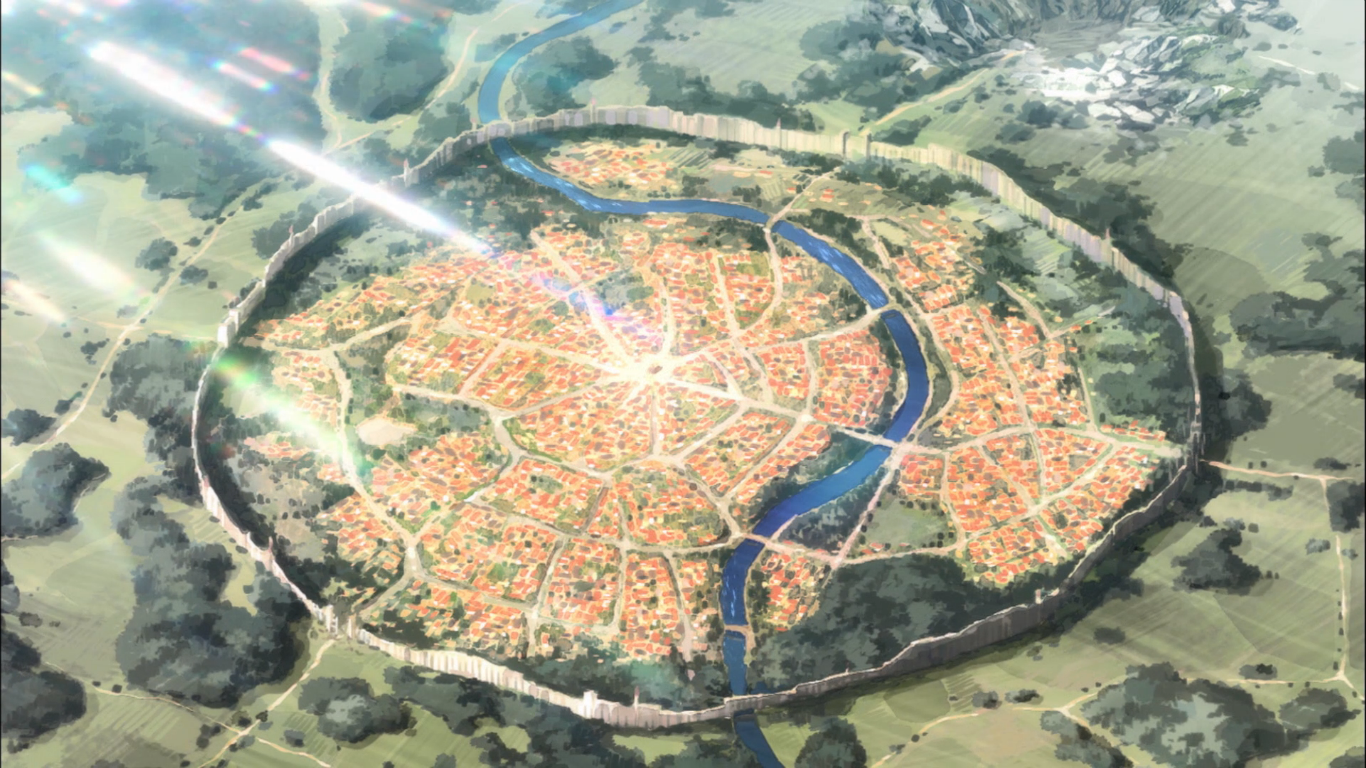 为什么许多异世界题材日本acg作品都喜欢把城市设计成圆形是否有什么