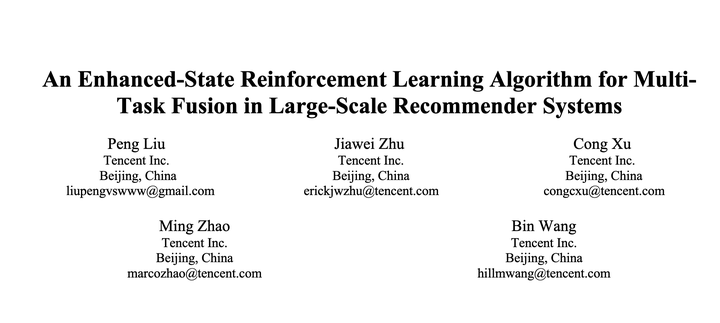 An Enhanced-State Reinforcement Learning Algorithm for Multi-Task ...