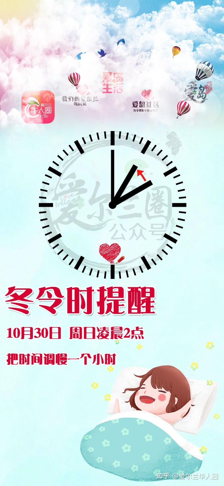 爱尔兰从今夜凌晨开始进入冬令时，别忘了调时钟哦！ - 知乎