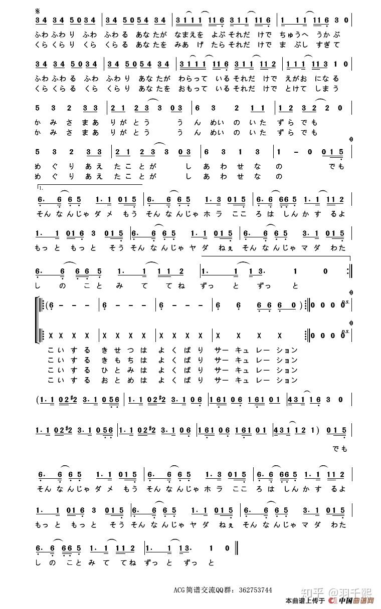 恋爱循环的笛子版的简谱是什么? - 知乎