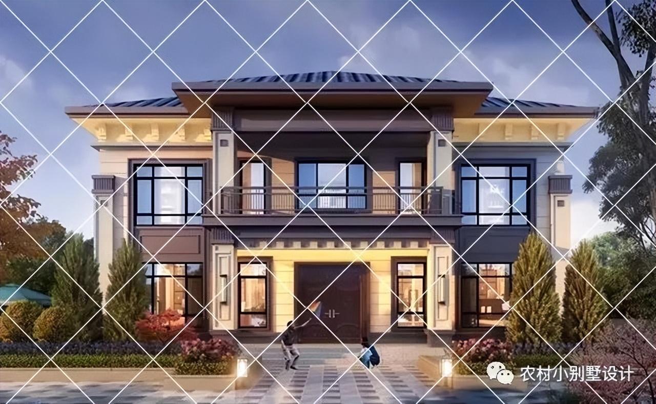 新中式二层农村别墅自建房设计图,建房效果堪比百万豪宅 - 知乎