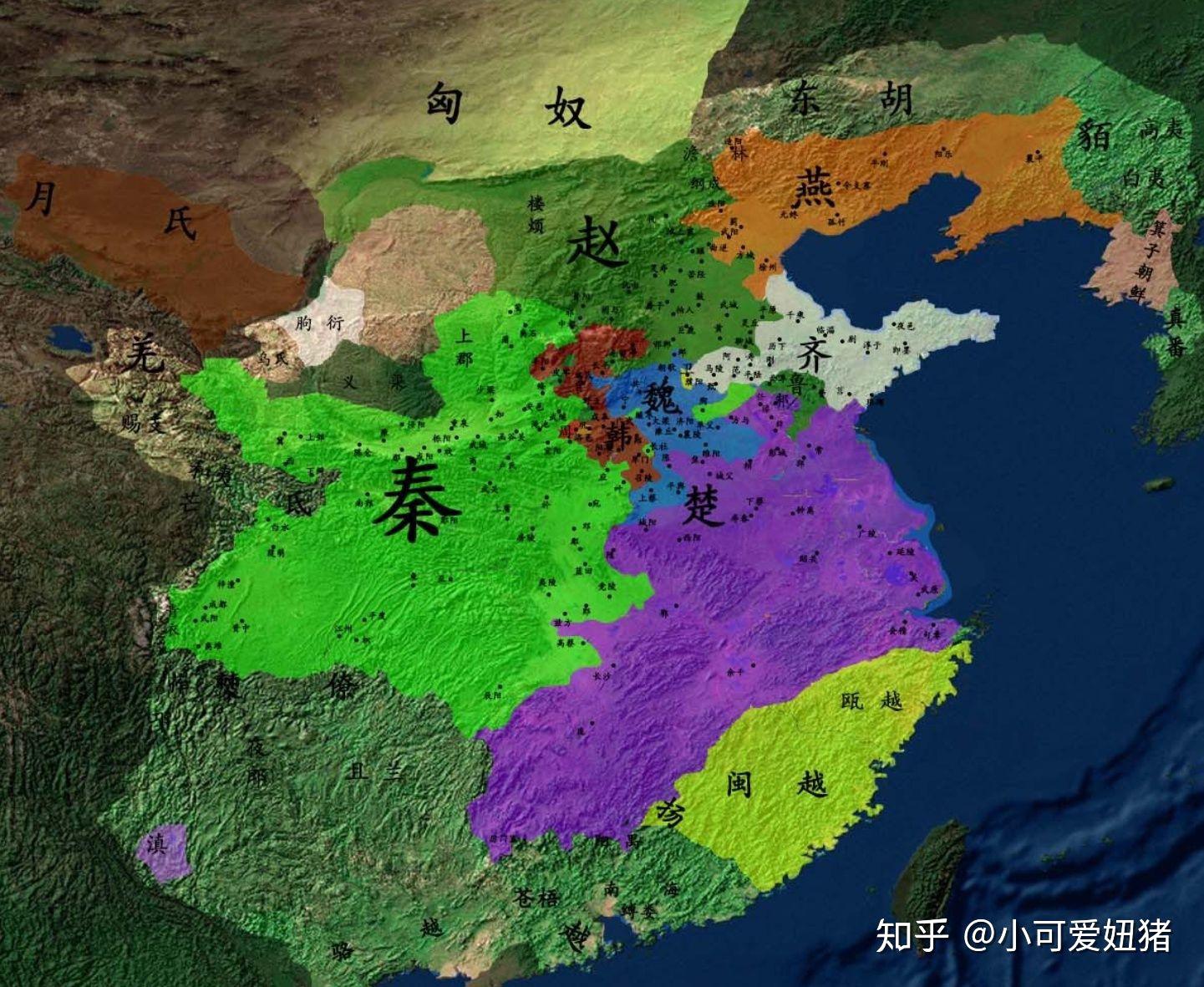 赵武灵王时期的地图图片