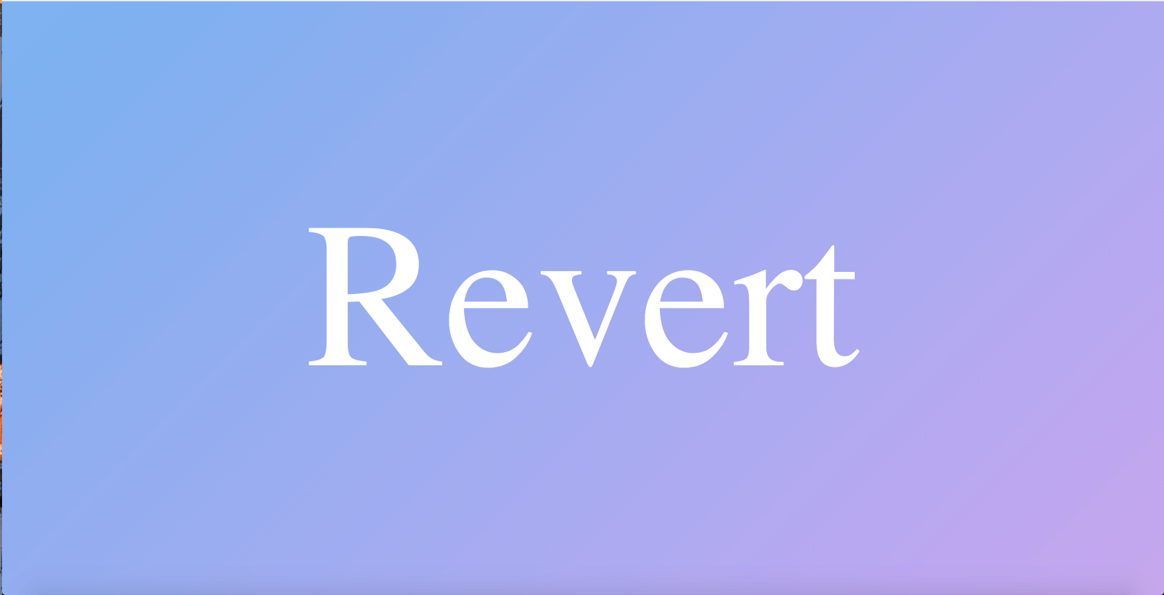  revert merge commit 