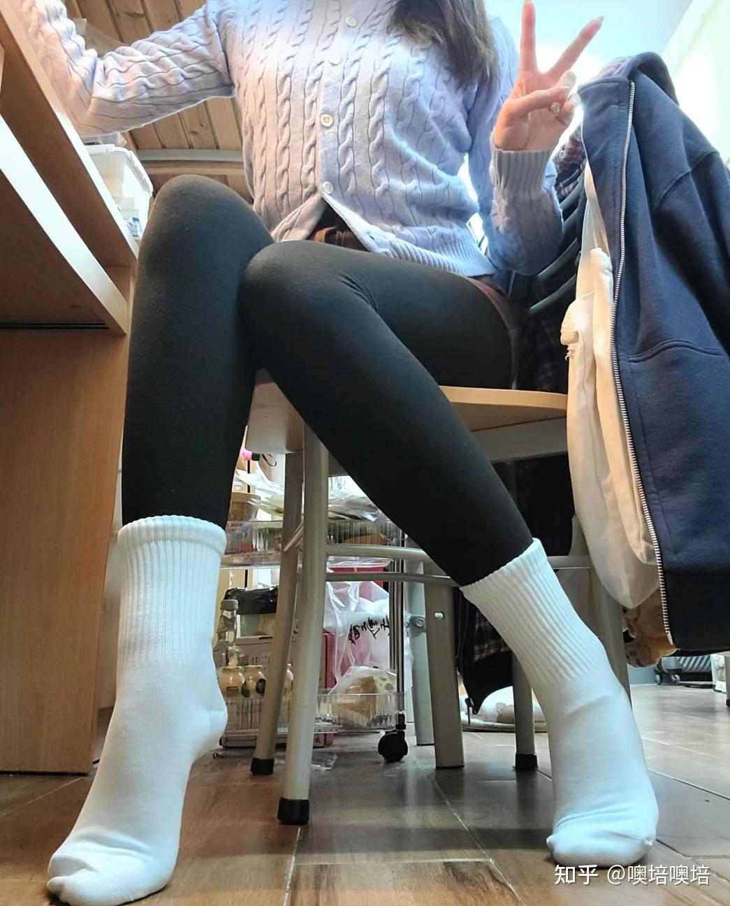 女生穿短白袜有多好看?