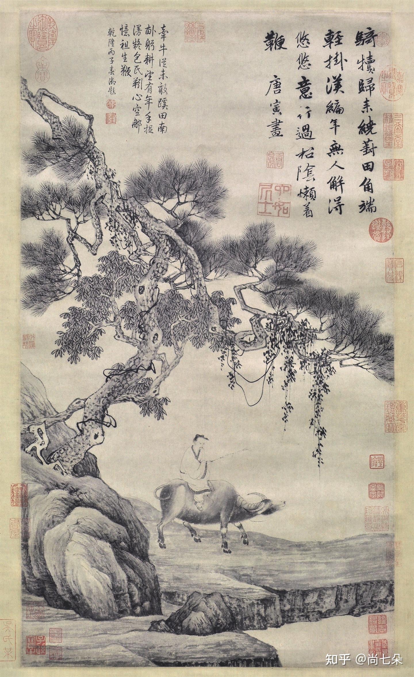 明代唐寅唐伯虎山水人物画古代高清国画图片保存- 知乎