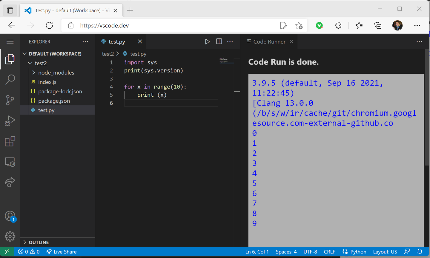 在 vscode.dev 中直接运行 Python ！纯浏览器环境，无后端！ - 知乎