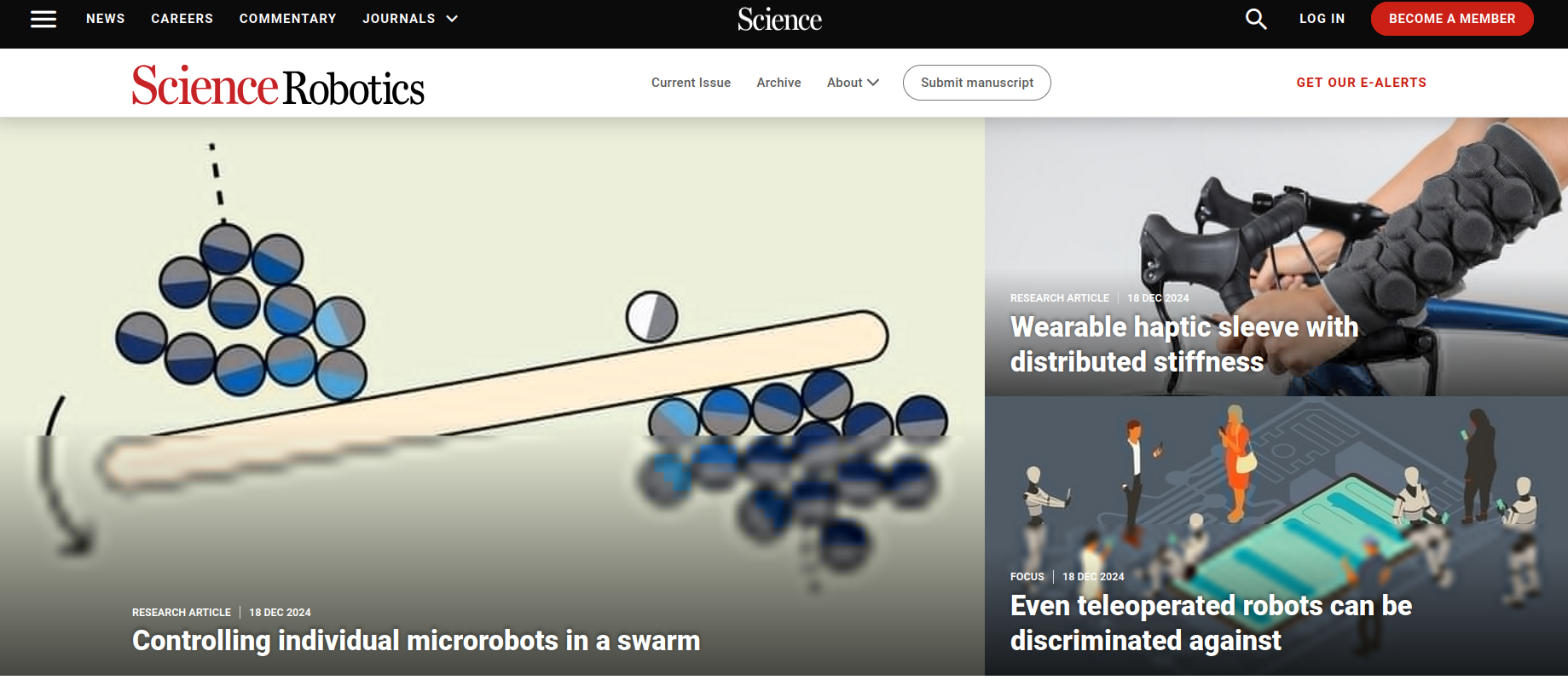 Sciencemagazine Robots 有哪些机器人领域的顶级期刊? - 知乎