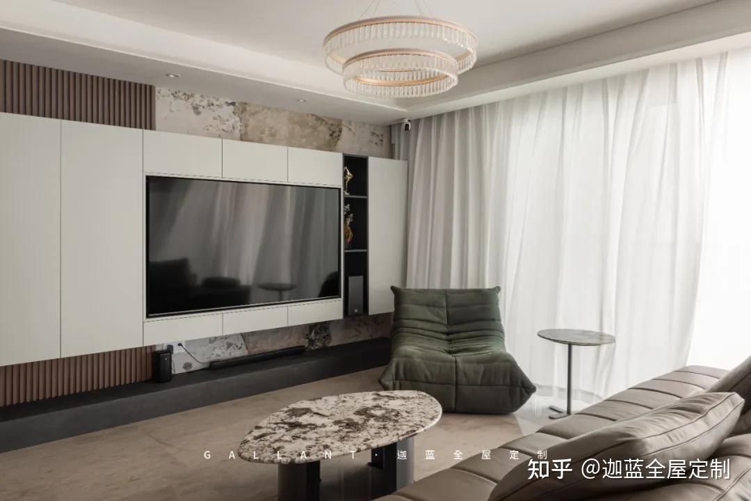 意式轻奢风丨191㎡观品名寓精装房,每个空间都值得期待! - 知乎