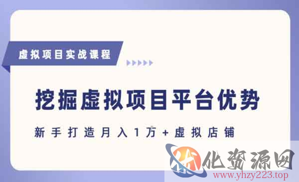 虚拟项目各平台玩法_wwz