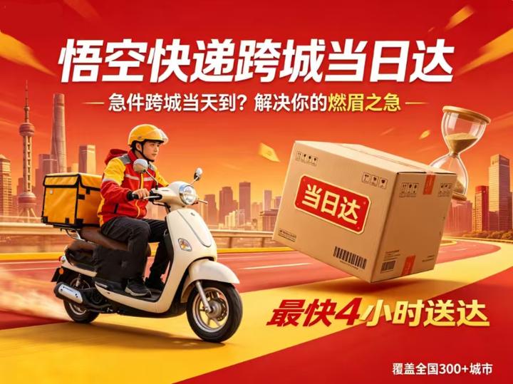 急件跨城当天到?悟空快递跨城当日达,解决你的燃眉之急 - 知乎