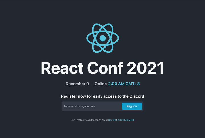 号外号外，React Conf 2021 将于 9 号下午 2 点半限时重播 - 知乎
