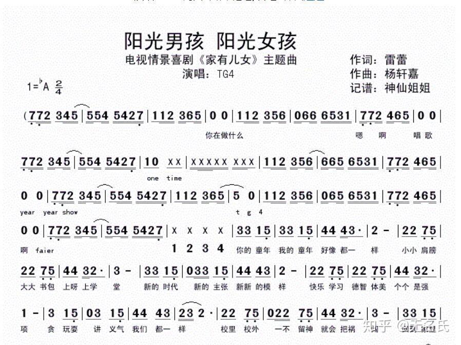 请问家有儿女片头曲里面的"yeyeshuo"和"ggboy"是什么含义?
