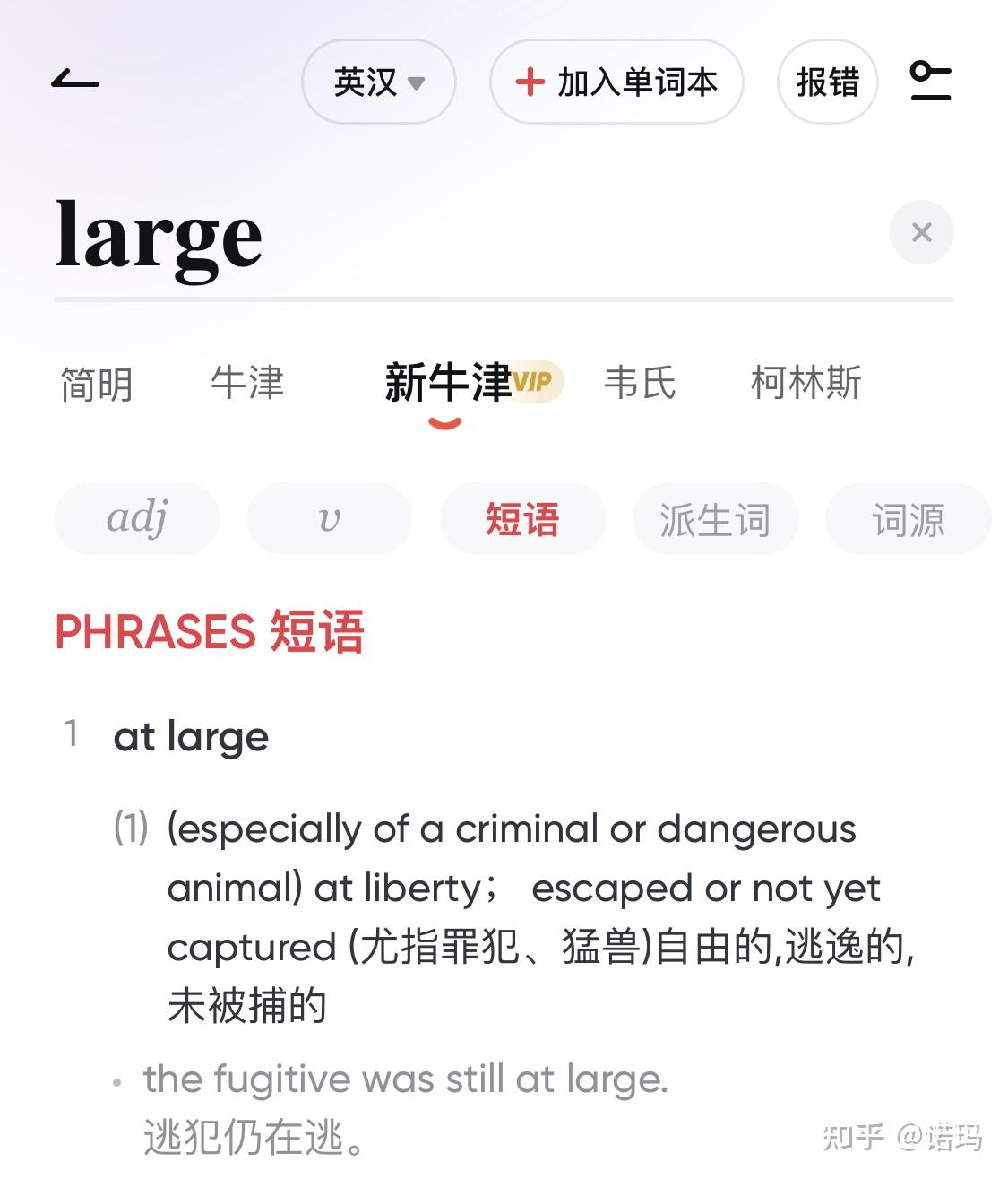 at large 怎么翻译?