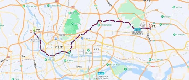 广州地铁6号线线路图片