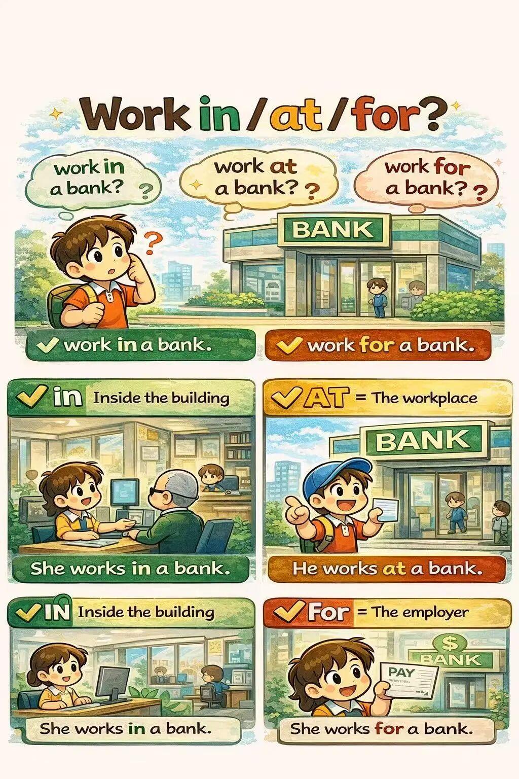 work in / work at / work for 到底怎么选？ - 知乎