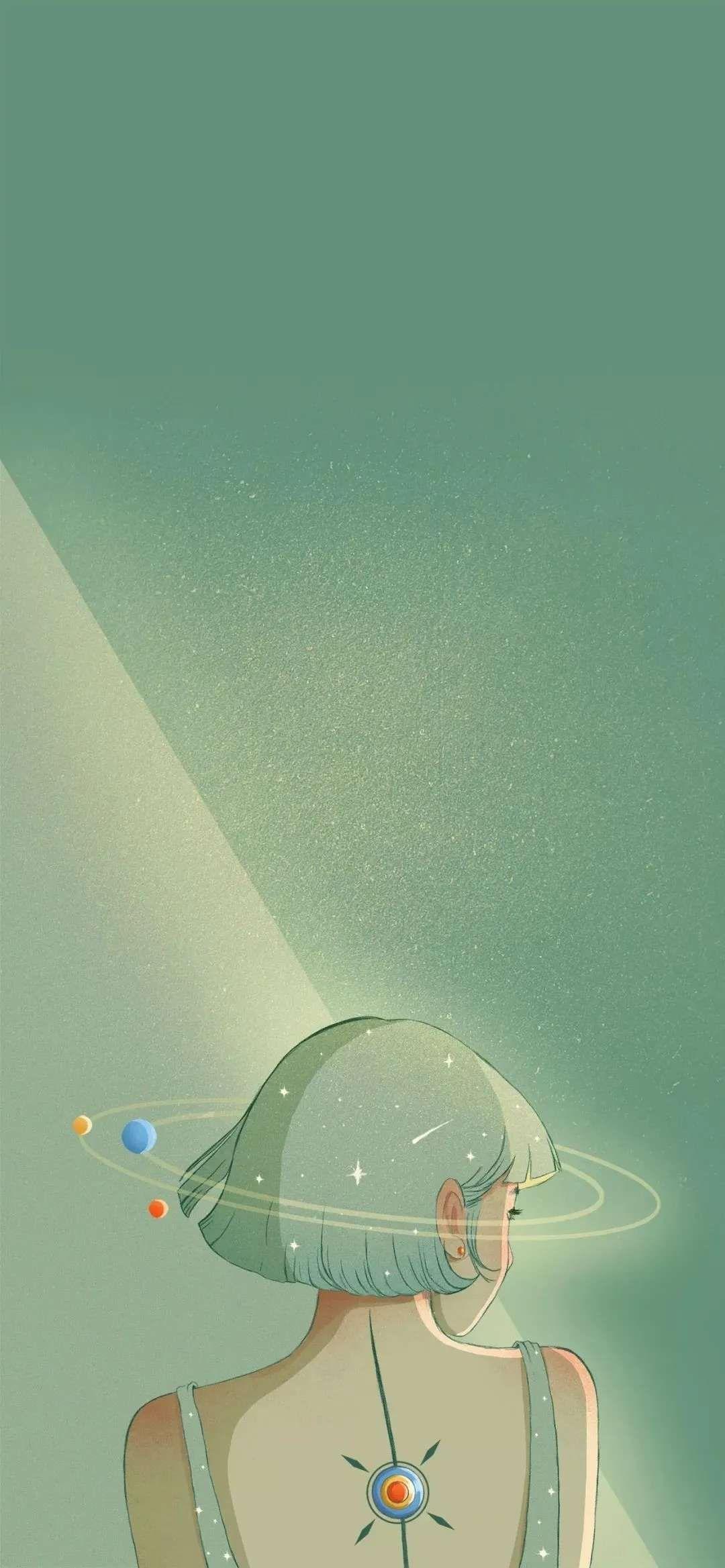 有什么美到极致的绿色壁纸?(绿色壁纸好看卡通动漫)