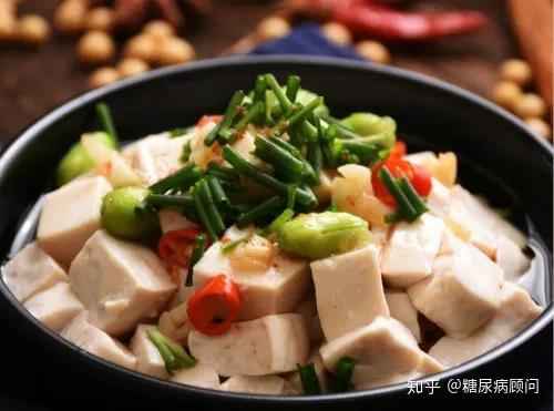 糖尿病食谱:茯苓豆腐