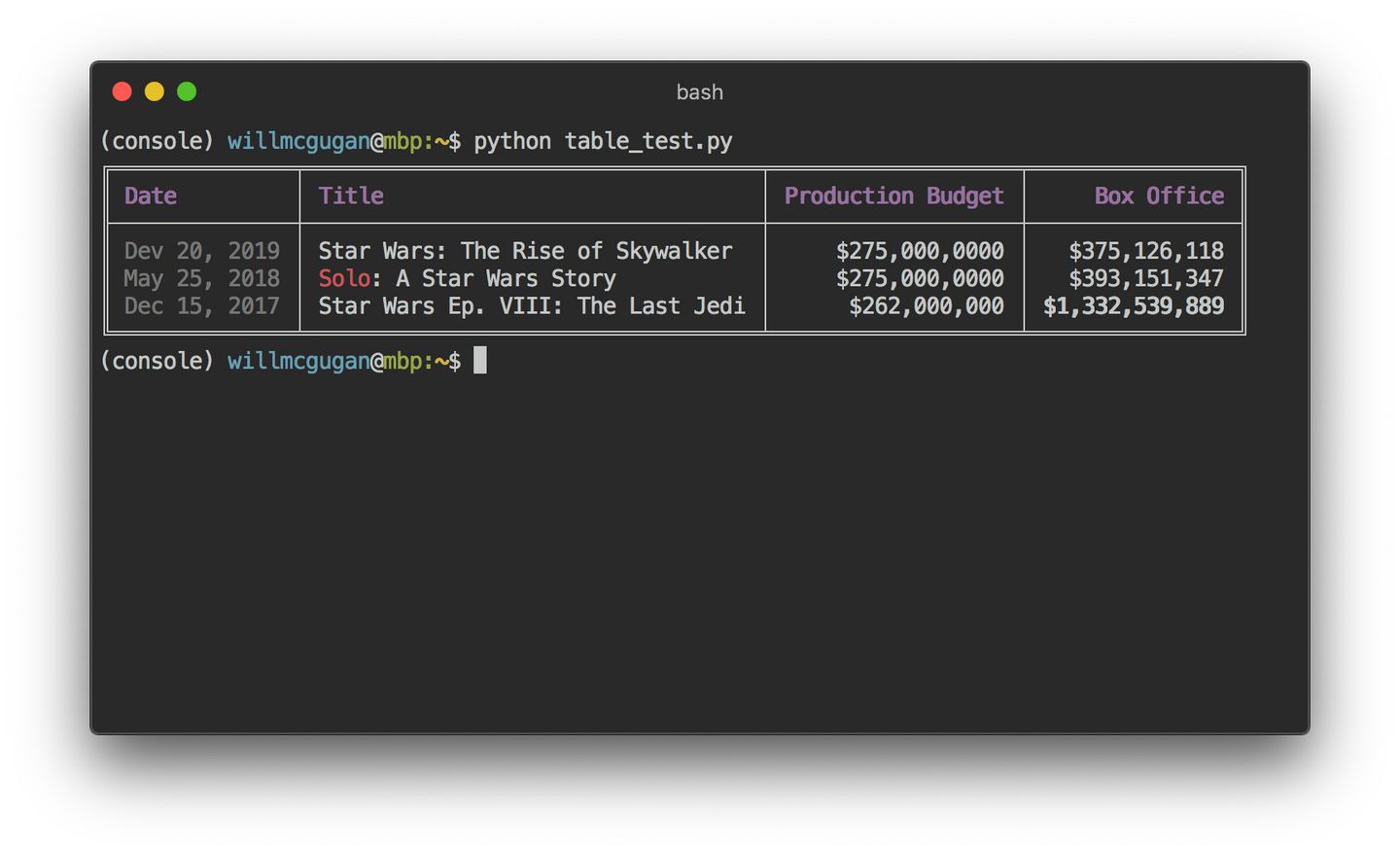 Rich Console Python Examples Python rich,终端下炫酷输出 - 知乎