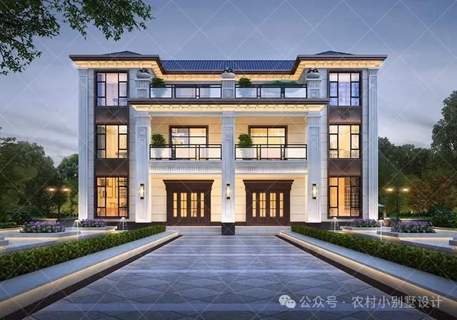 6套三层新中式双拼联排别墅,永远心连心农村兄弟双拼自建房别墅 - 知乎