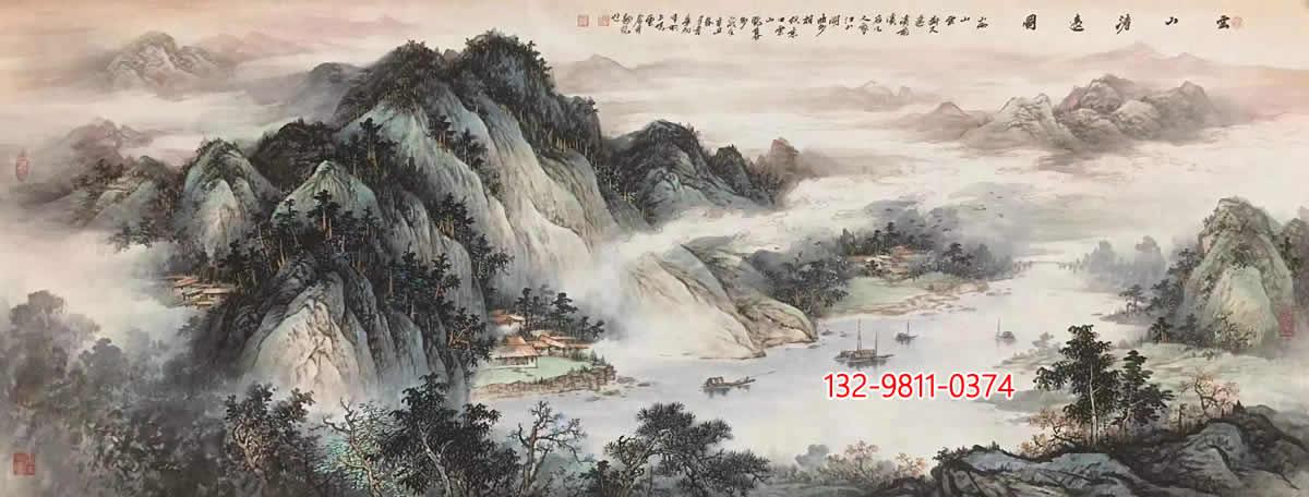韦华初彩墨山水画：磅礴婉约浑厚灵秀- 知乎