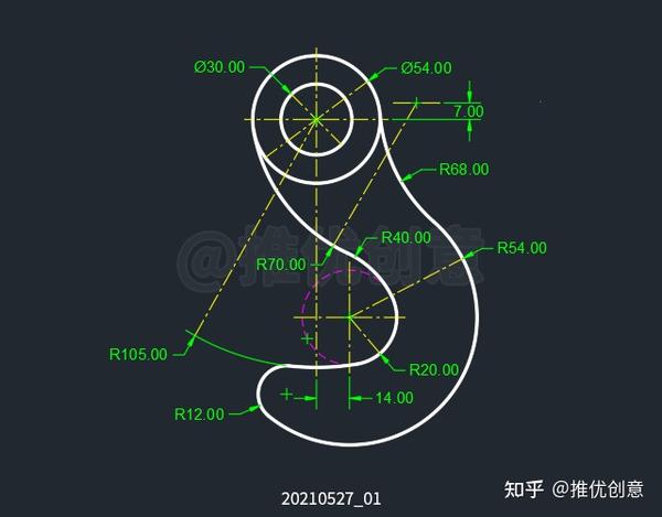 工程制图吊钩的画法图片