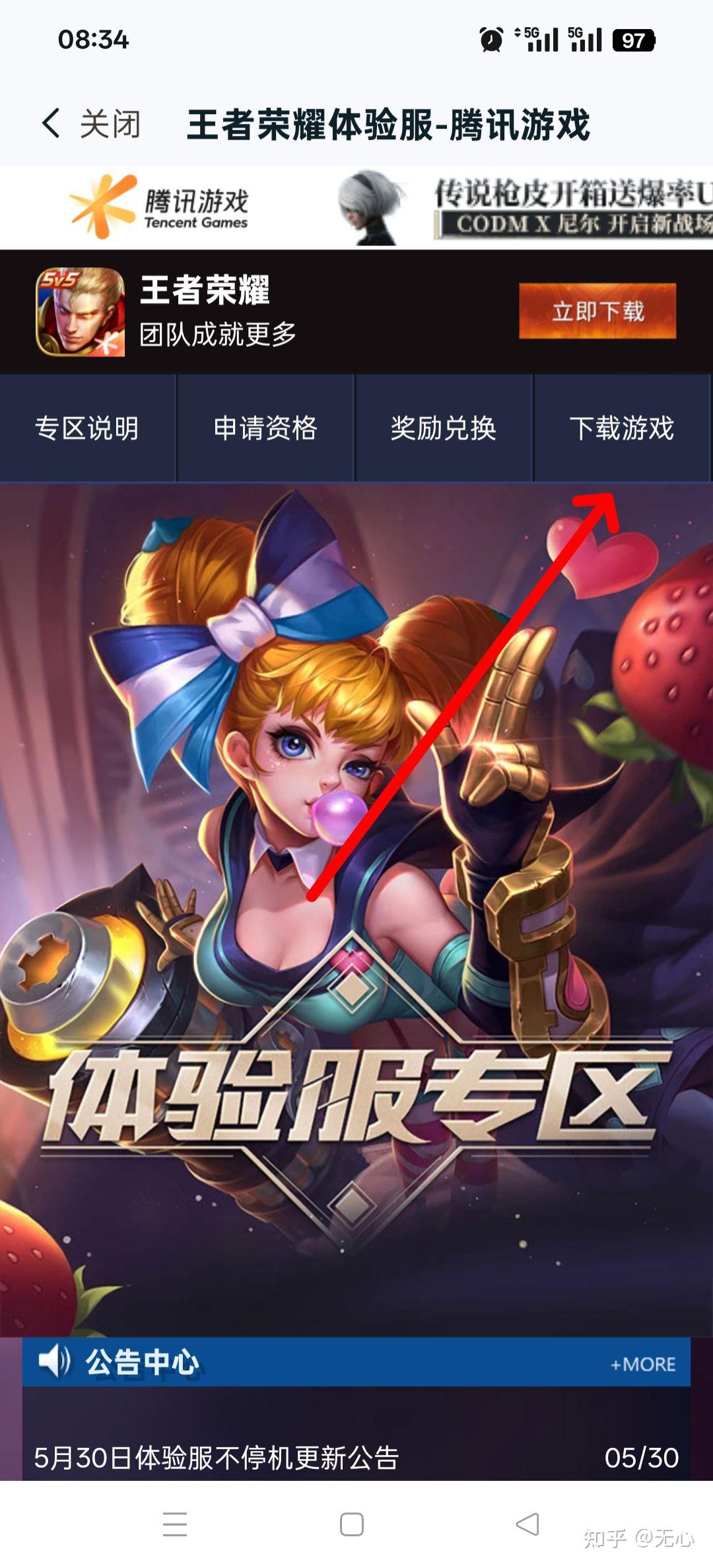 王者荣耀体验服