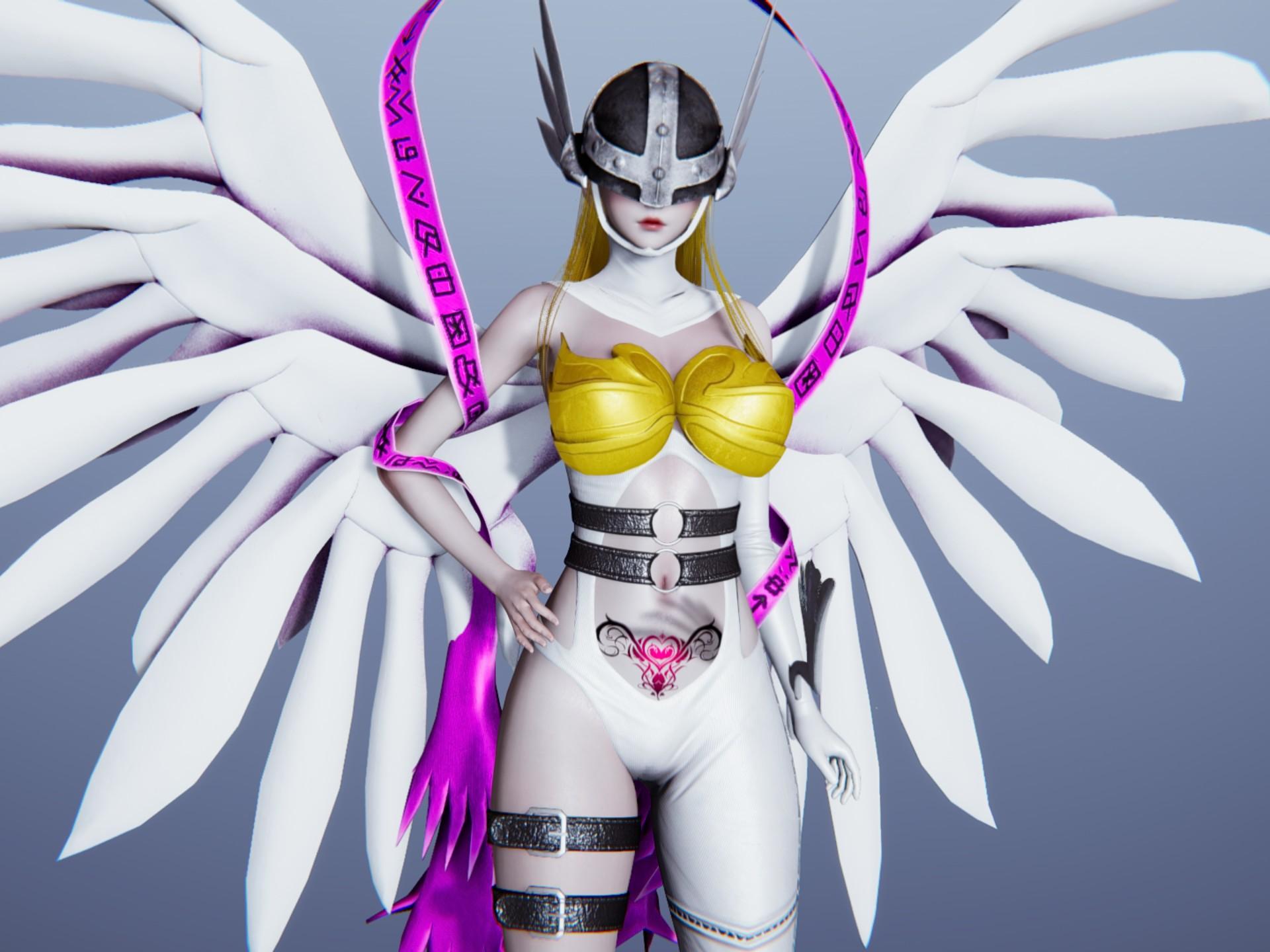 数码宝贝 天女兽 人物卡捏脸展示