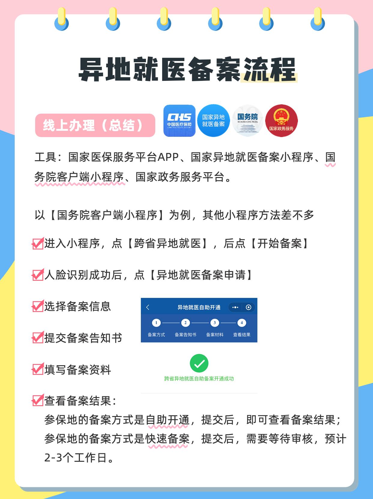 有人知道异地就医医保报销的流程吗?