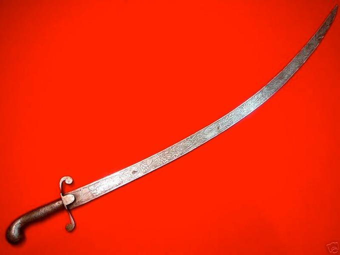【猎奇】90.8厘米的印度弯刀(shamshir)到底如何操作? - 知乎