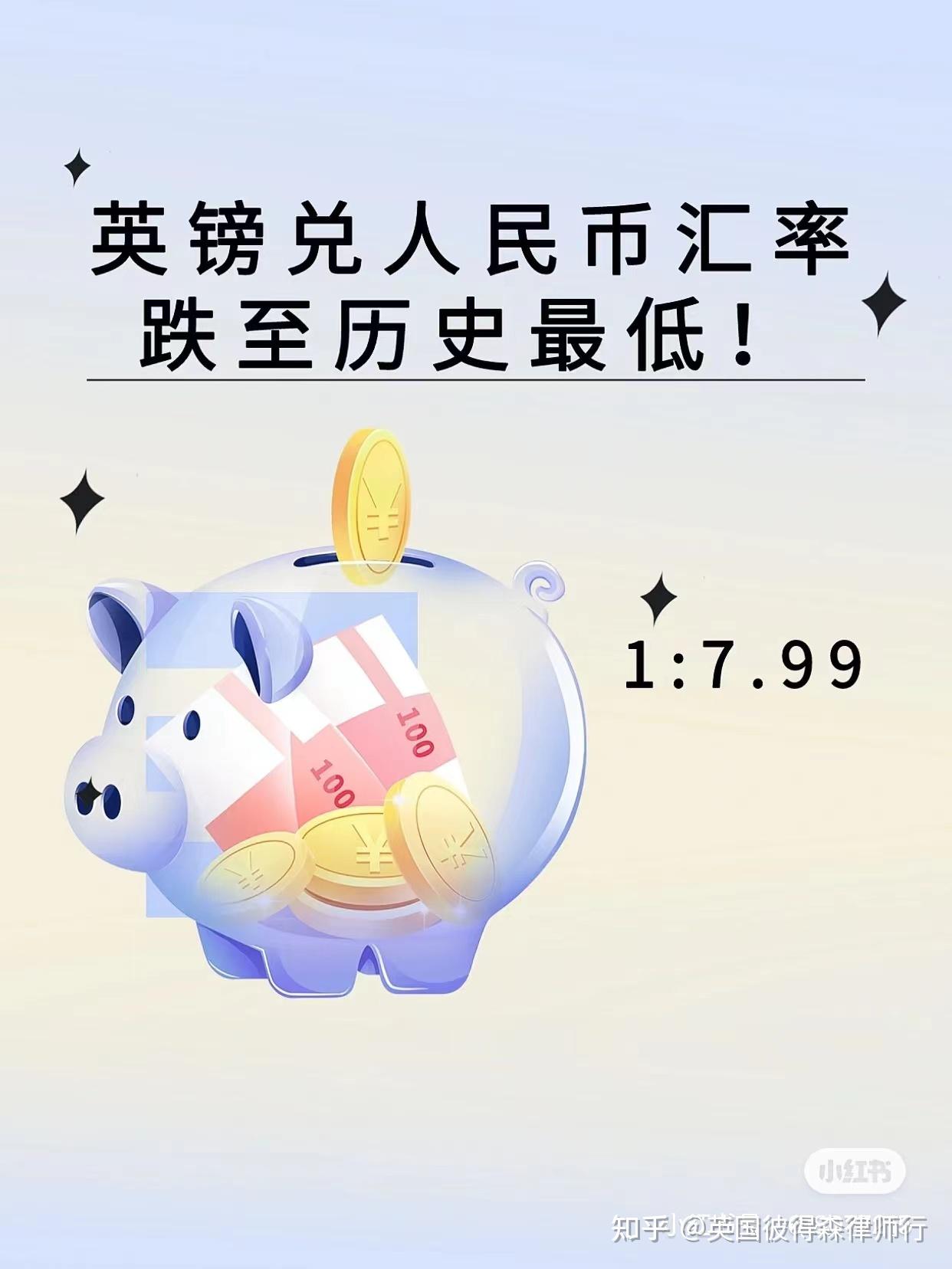 7.99！英镑兑人民币汇率跌至历史低点！ - 知乎